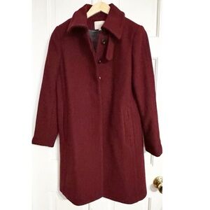 Loft Burgundy Winter Coat NWT Sz 6P